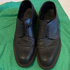 Louis Vuitton Black Men's Leather Oxford Shoes